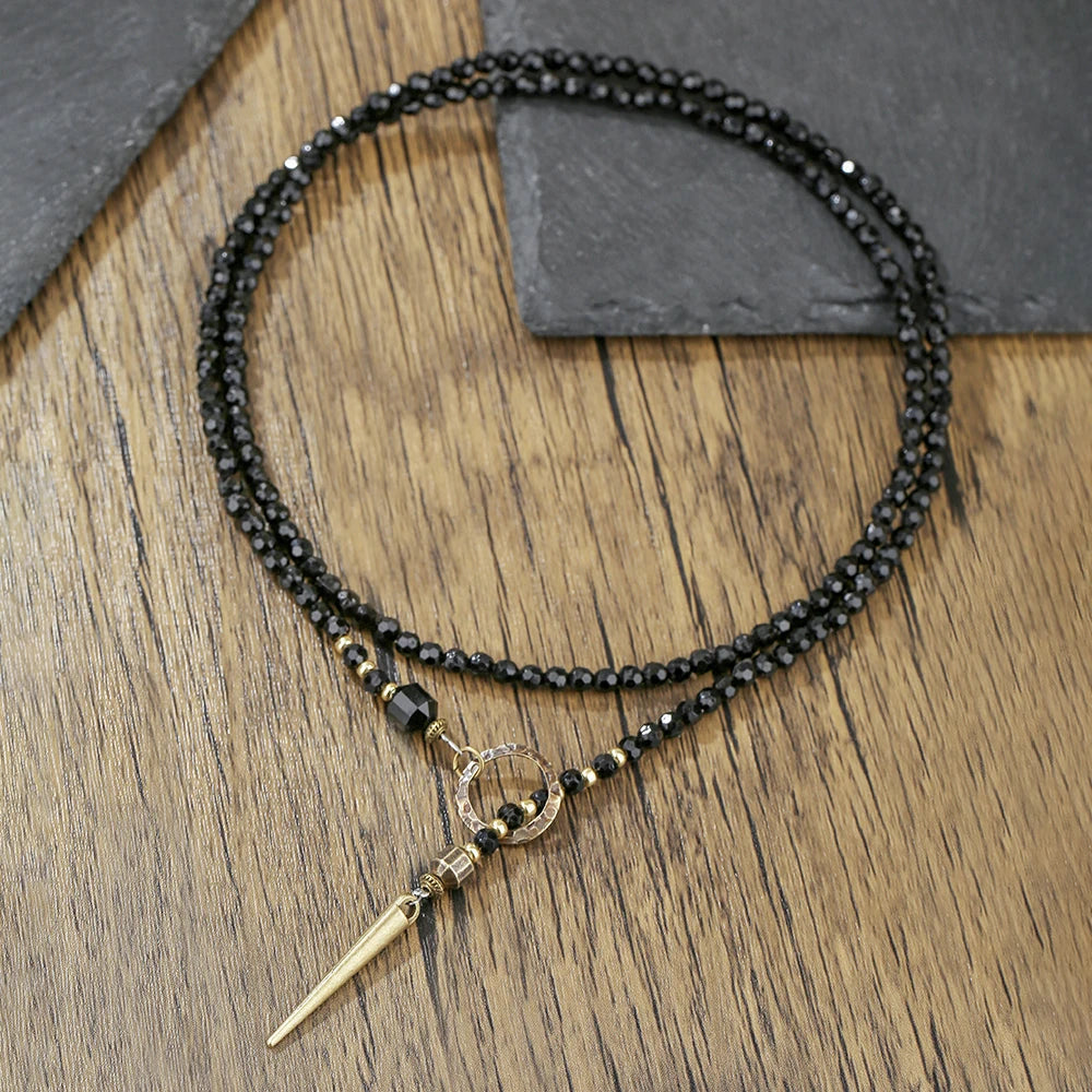 Vintage Bohemian Niche Design Long Pendant