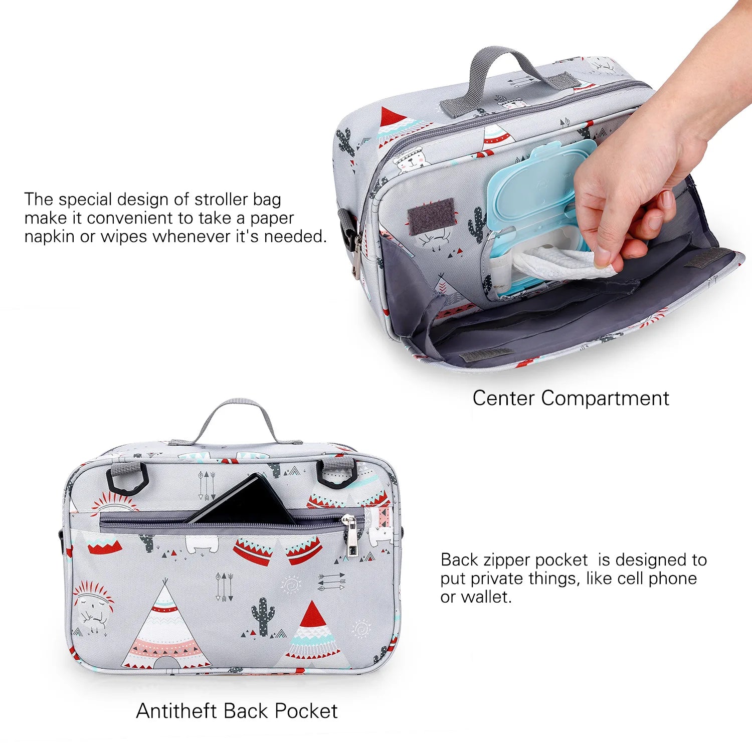 Fashionable Baby Bag – Waterproof & Wet/Dry