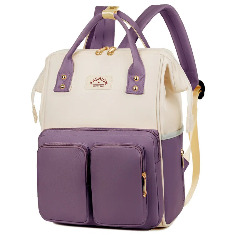 Nappy Backpack Bag – Large Capacity Waterproof Diaper Bag for Baby Care & Travel