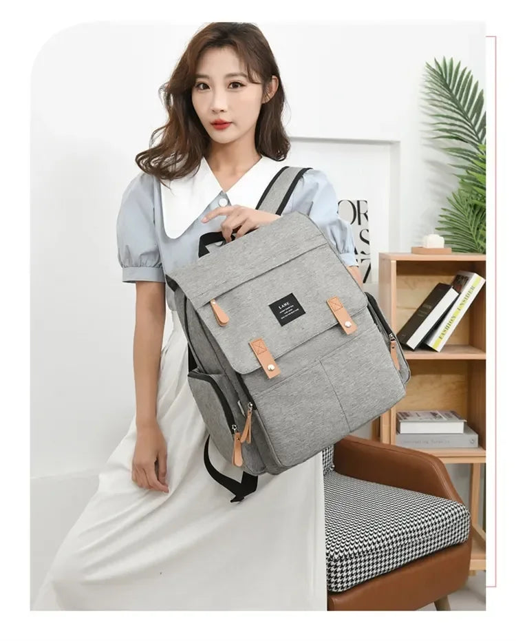 Travel Backpack for Moms – Large Capacity Waterproof Diaper & Baby Stroller Bag