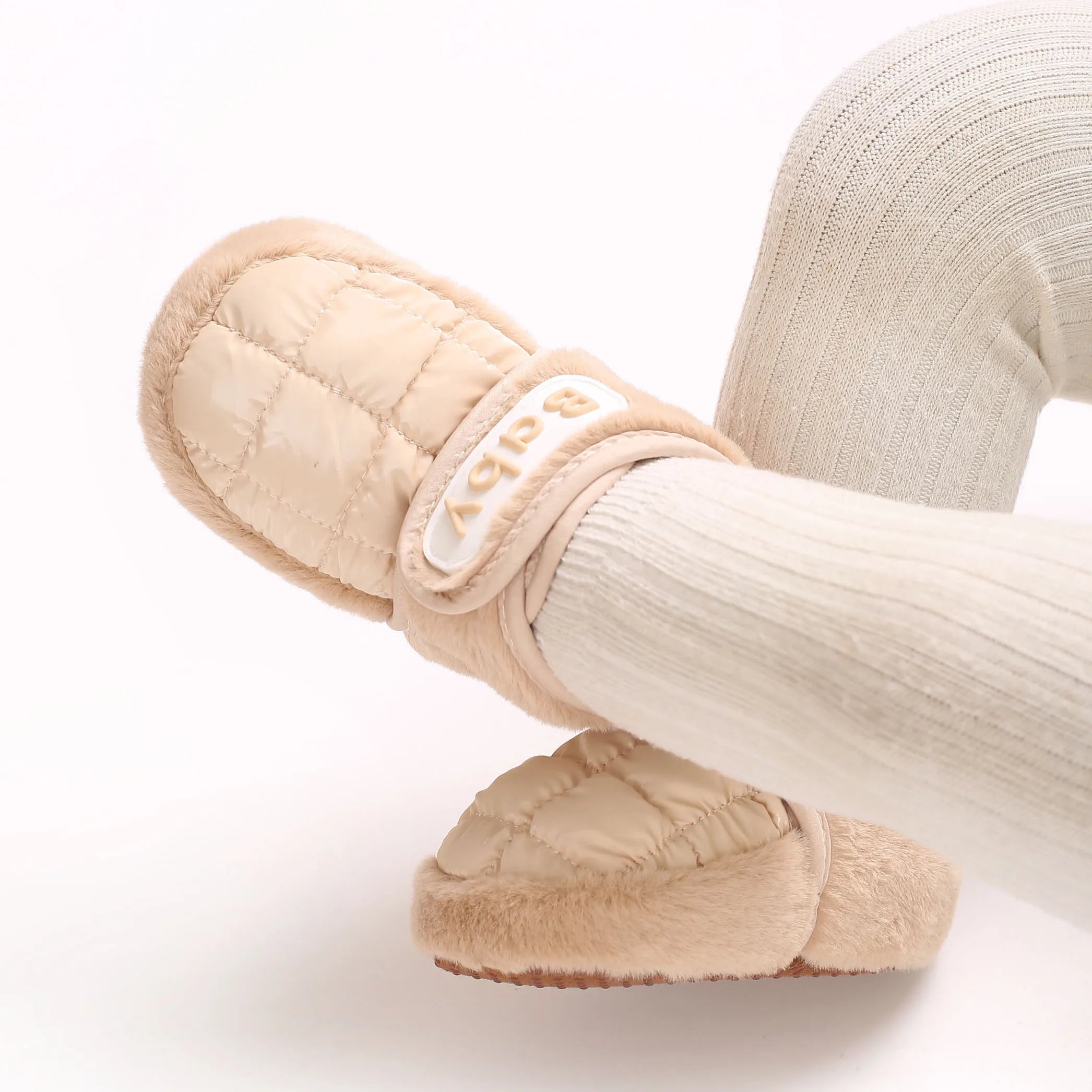 0-18M Apricot New Soft Winter Boots