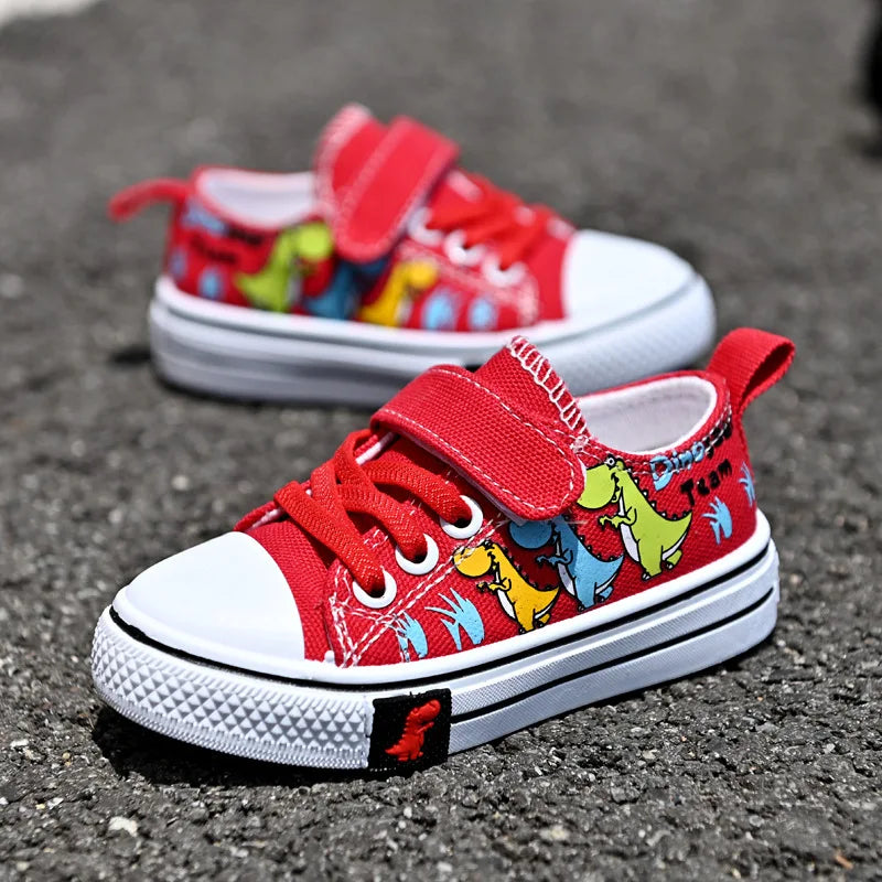 Kids Canvas Shoes – Breathable Low-Top Casual Sneakers