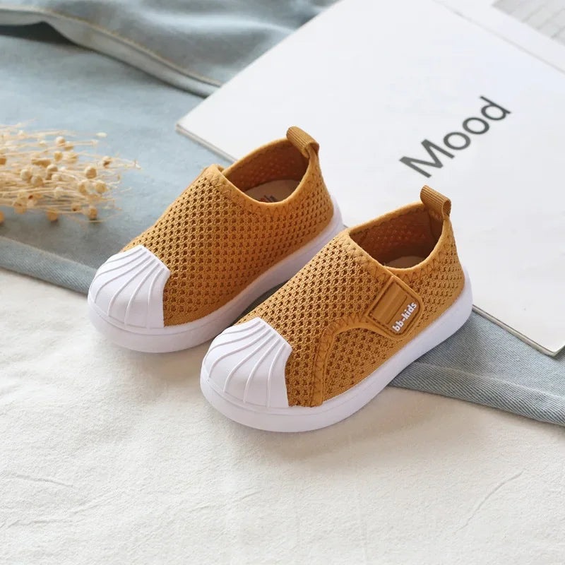 Kids’ Casual Knit Sneakers – Soft School & Skate Shoes (21–30)