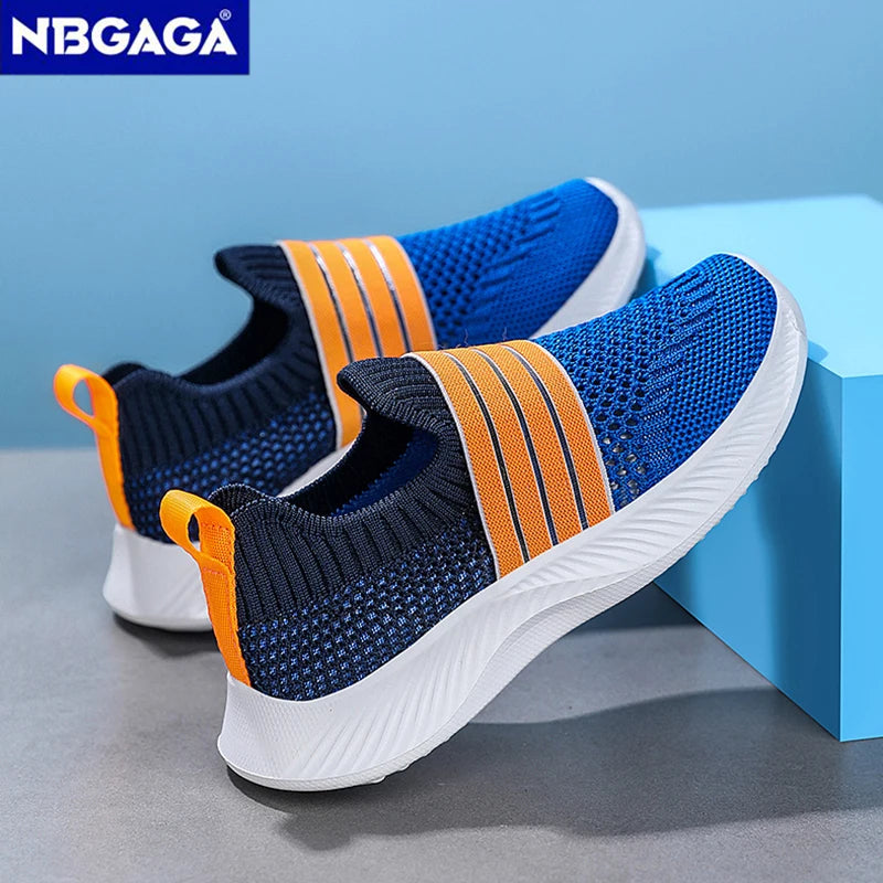 Kids’ Breathable Slip-On Sneakers – Lightweight & Comfortable (28–39)