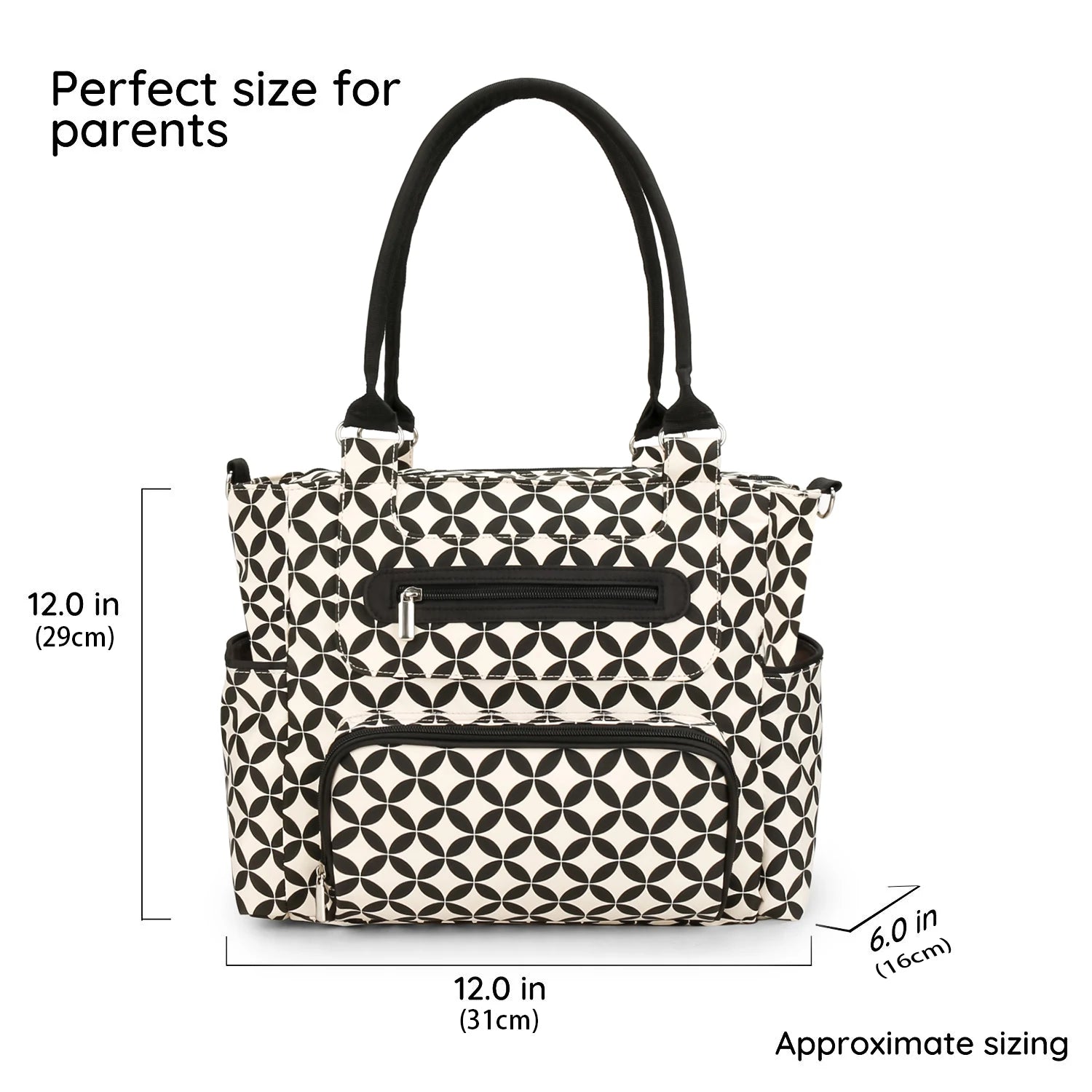 7pcs Nappy Changing Bag Set – Multifunctional Tote, Shoulder & Travel Diaper Bag
