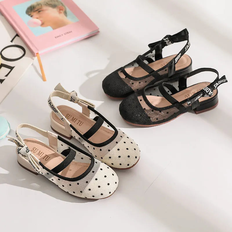 Girls’ Leather Dance Shoes