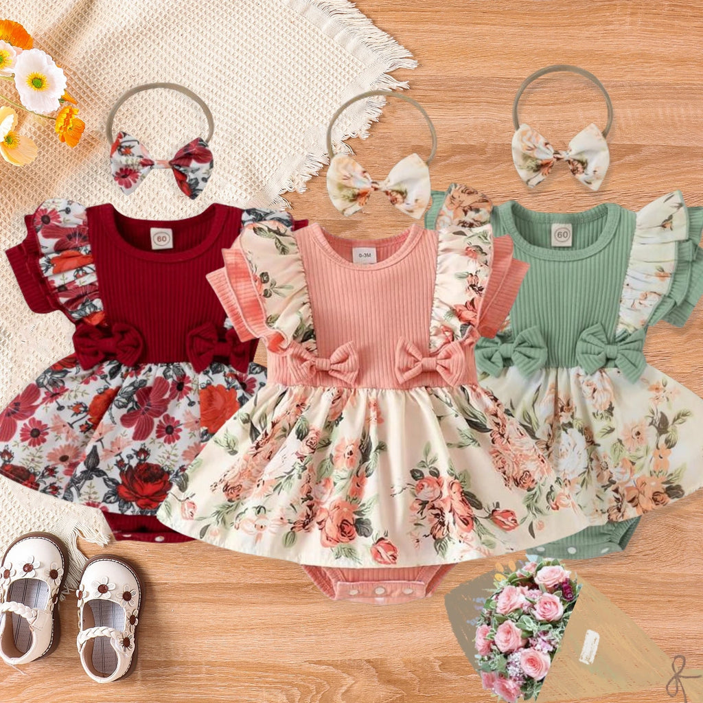 Baby Girl Summer Dress & Headband Set