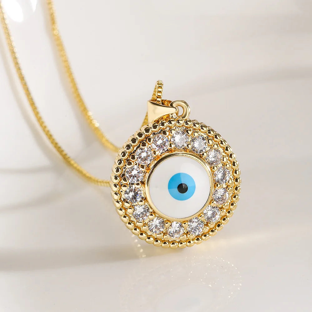 Light Luxury Devil's Eye Women Necklaces,