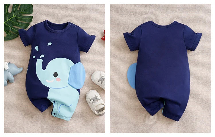 0-18 Short Sleeved Baby Jumpsuit