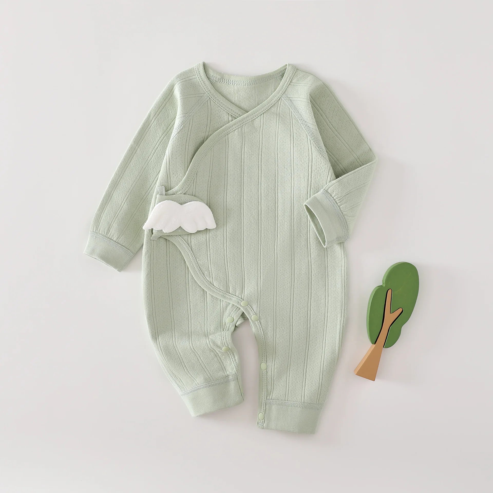Infant Long Sleeve Cotton Jumpsuit, 0–6 Months