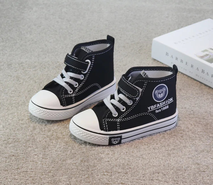 Kids’ Canvas Sneakers – Soft, Non-Slip, Breathable Shoes