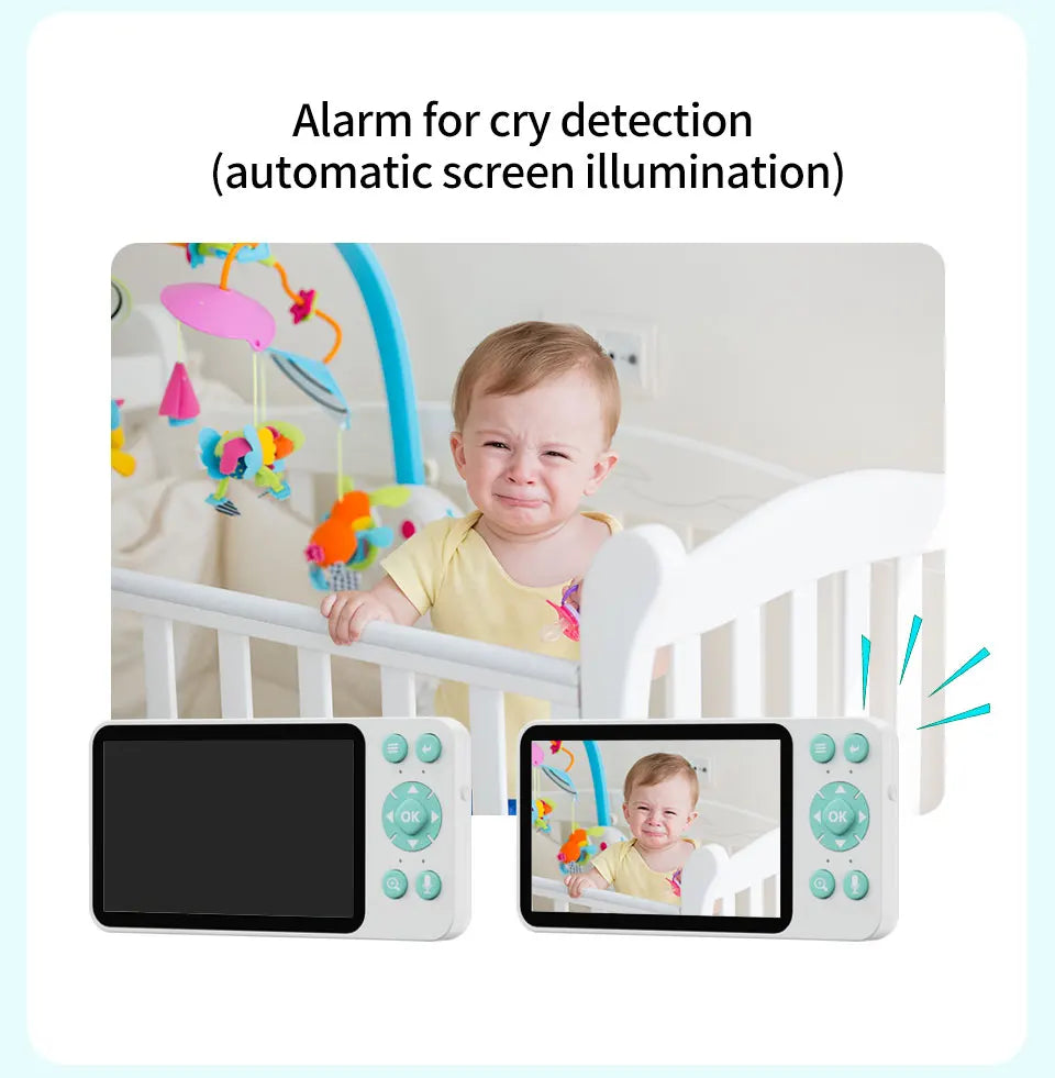 Tuya Baby Camera – 5" HD, Mobile App Control