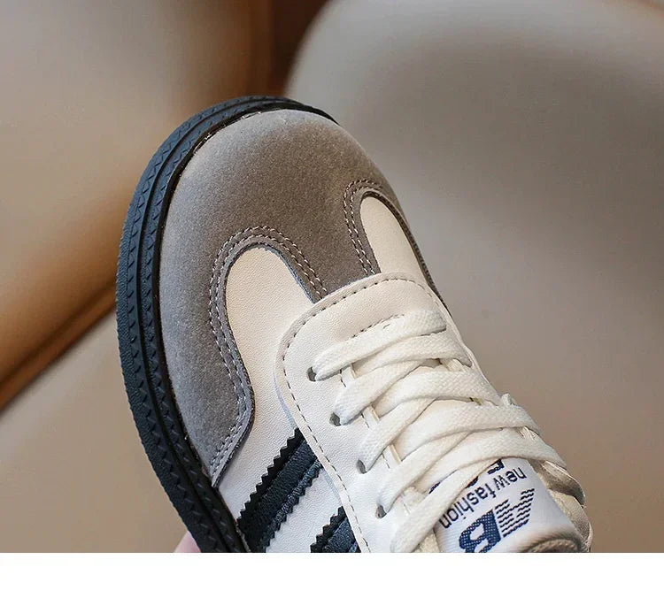 Kids’ Retro Sport Sneakers – Breathable Casual Shoes