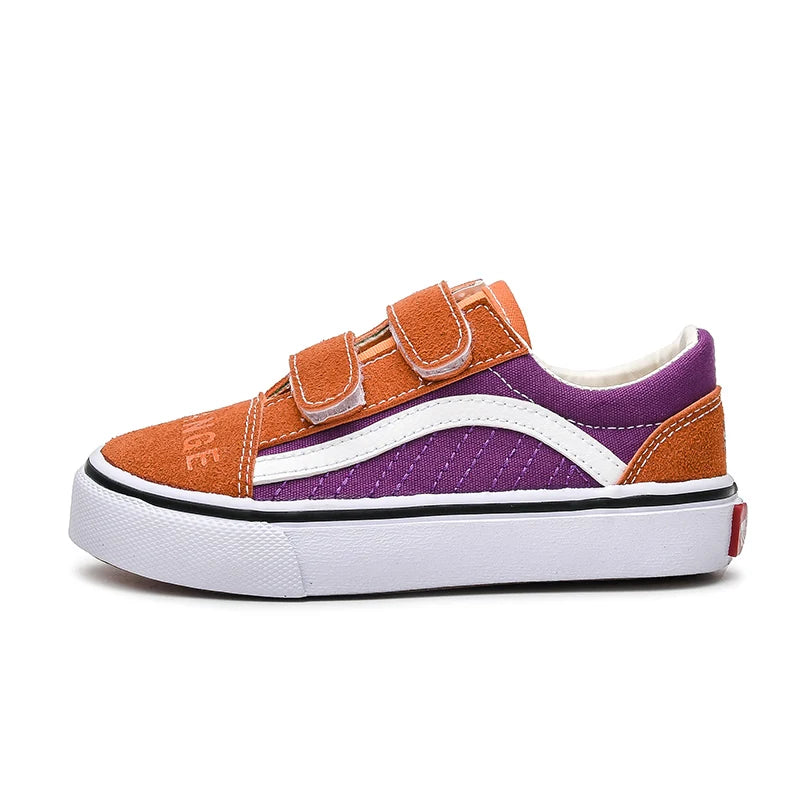 Kids Colored Canvas Sneakers
