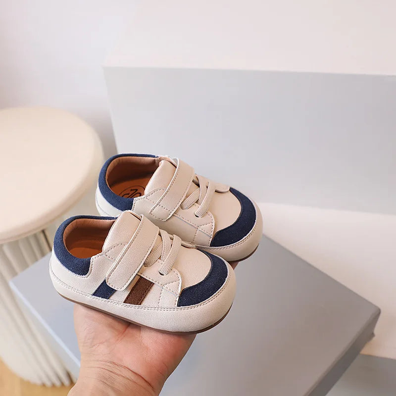 Soft Leather Baby Sneakers 0-3 Years