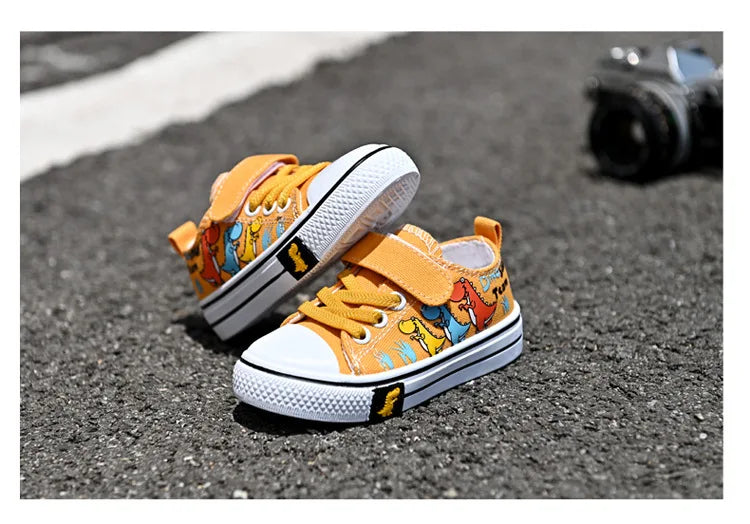 Kids Canvas Shoes – Breathable Low-Top Casual Sneakers