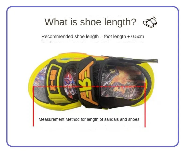 Boys’ Soft Sole Sandals – Anti-Slip Beach Shoes (Ages 1–12)
