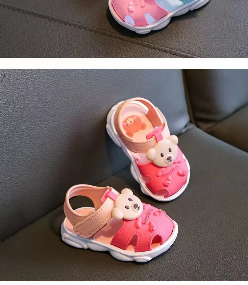 Kids Summer Cartoon Sandals – Soft Sole Toddler & Student Shoes