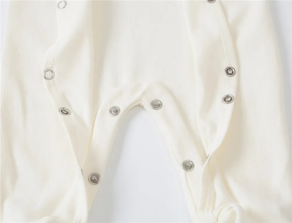 3PCS Baby Boy Romper Set, 100% Cotton, Long Sleeve 0–12M