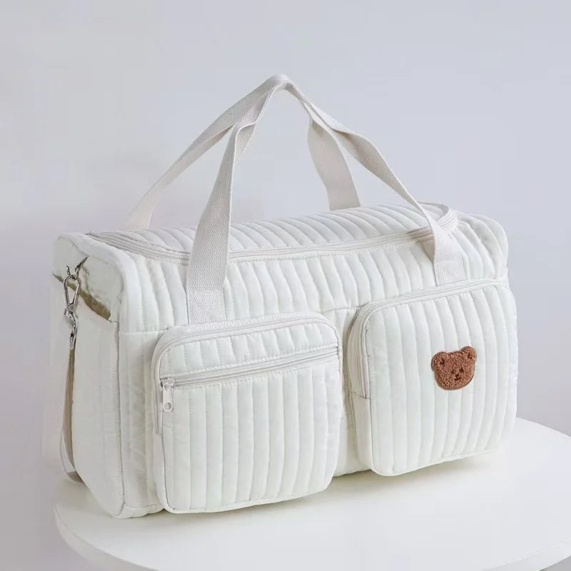 Women’s Maternity Cotton Tote Diaper Bag – Large Capacity