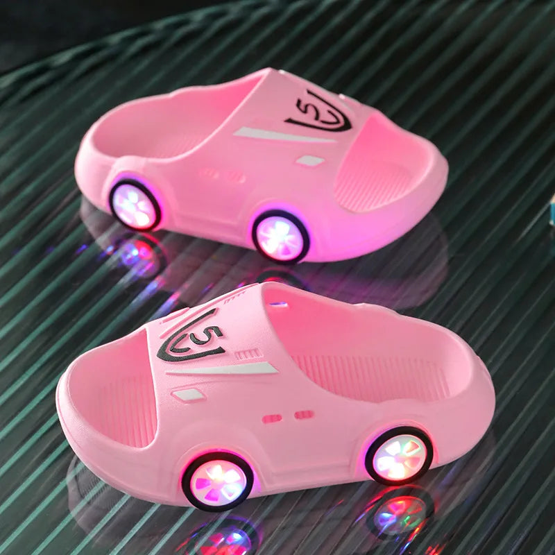 Kids LED Light Sandals – Anti-Skid Indoor & Home Slippers