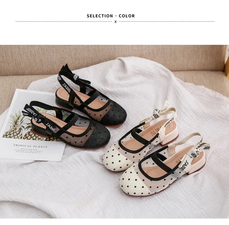 Girls’ Leather Dance Shoes
