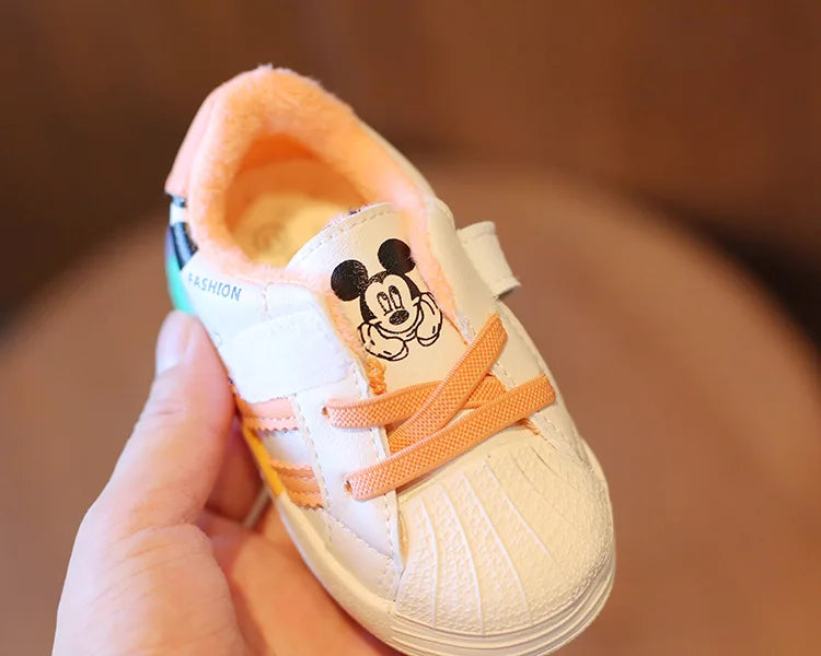 Kids’ Mickey & Minnie Sneakers – Breathable Soft Sport Shoes