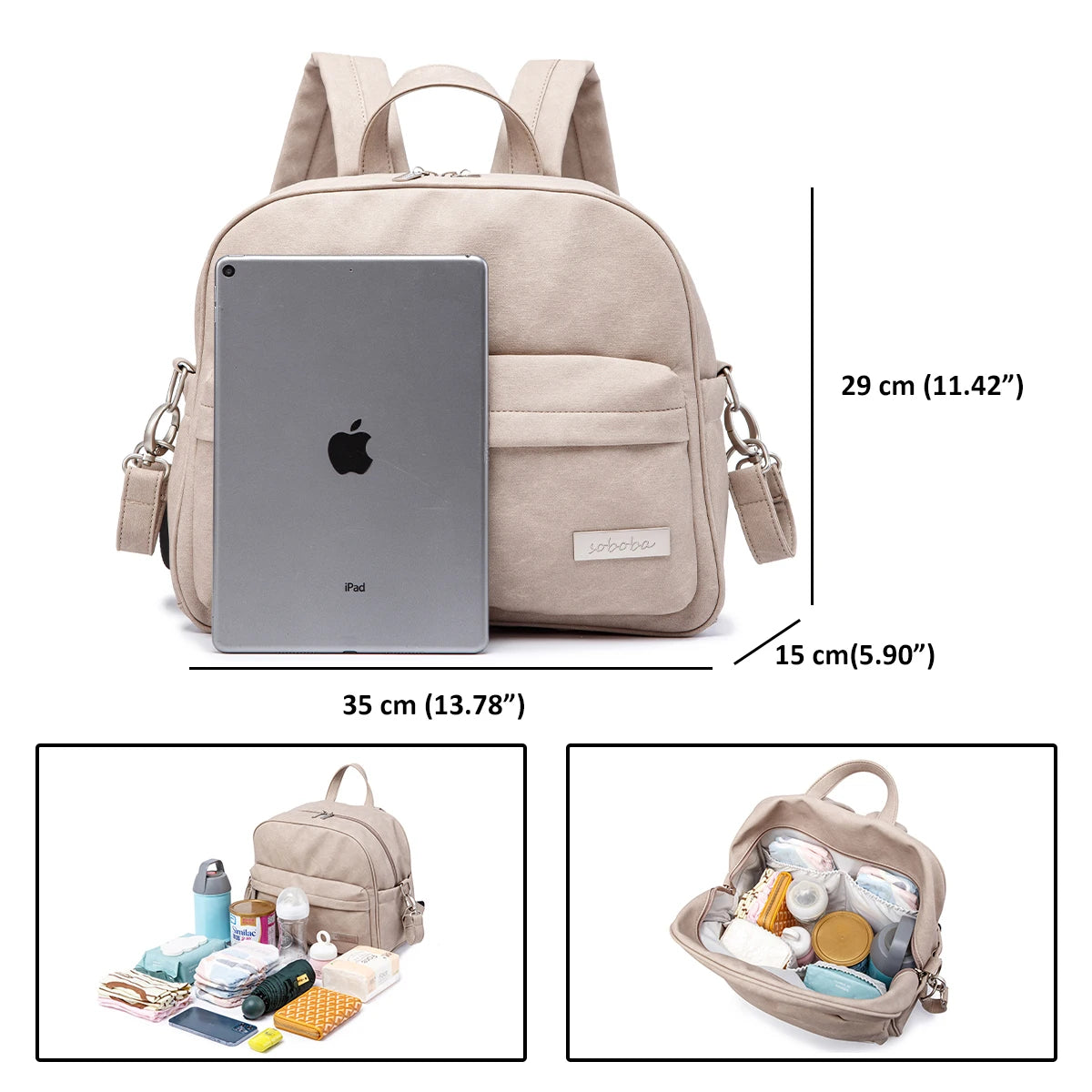 Waterproof Diaper Backpack for Newborns – Lightweight & Portable Mommy Bag