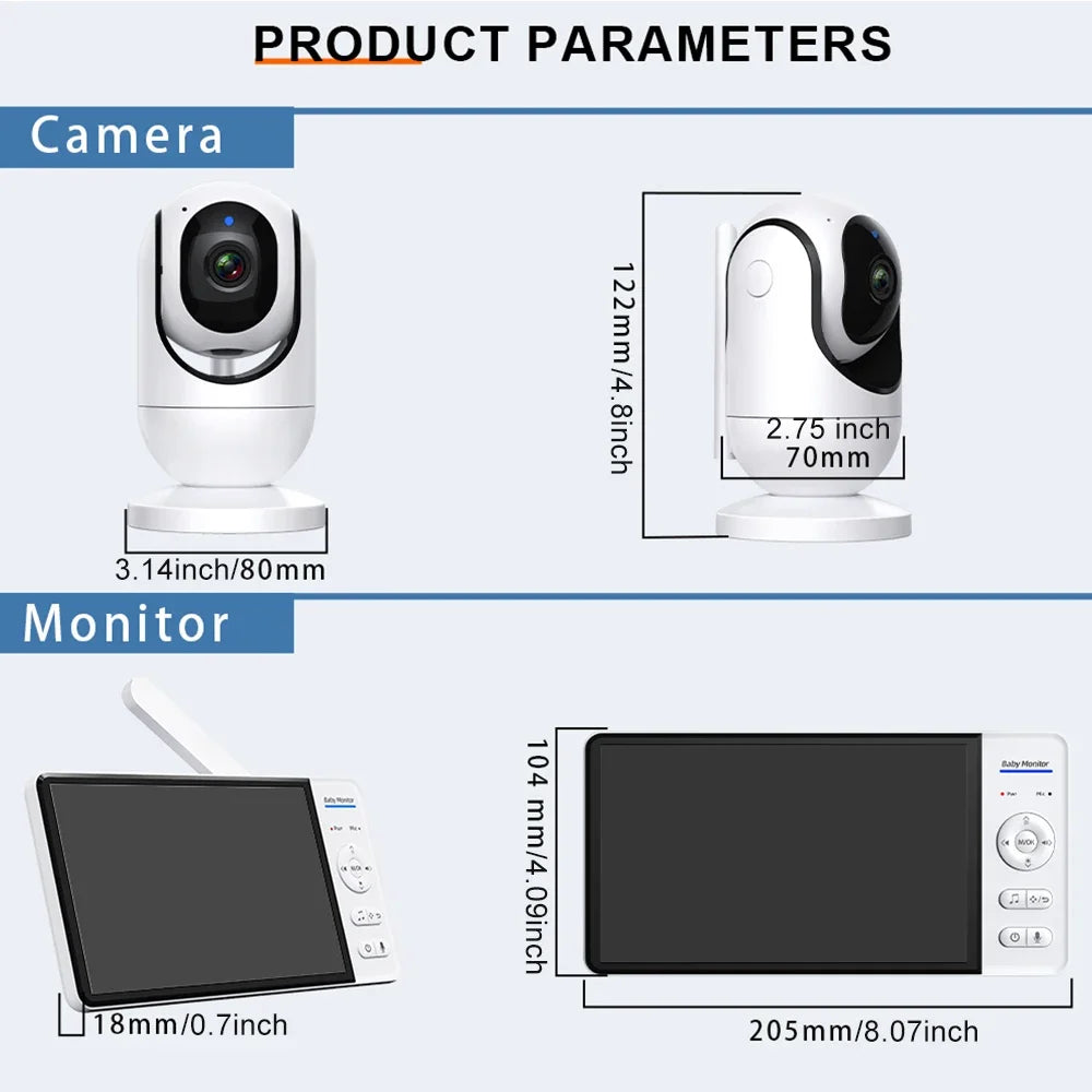 Baby Camera – 4X Zoom & 5000mAh Battery
