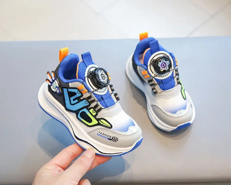 Kids’ Breathable Mesh Sneakers – Soft, Non-Slip Running Shoes