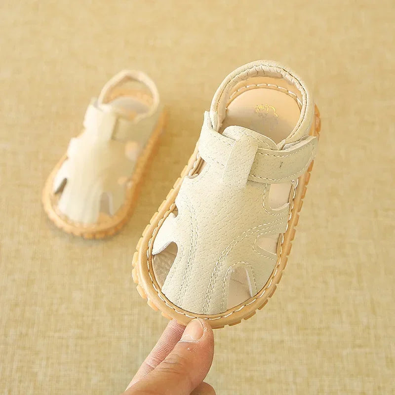 Baby First-Step Sandals – Non-Slip Rubber Sole Summer Shoes
