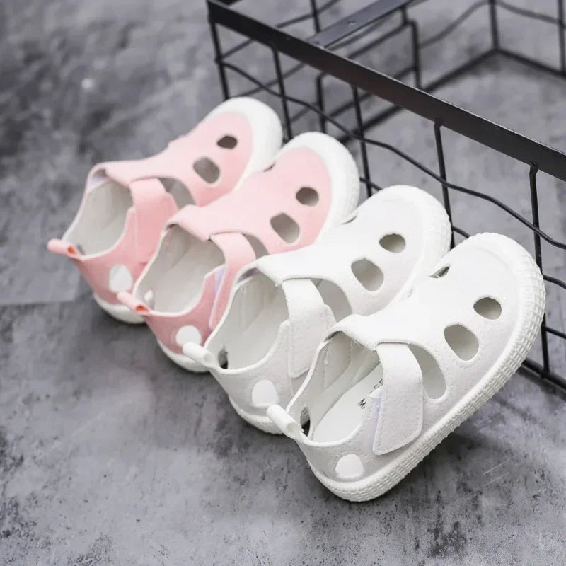 Kids’ Half Sandals – Soft, Breathable Summer Shoes