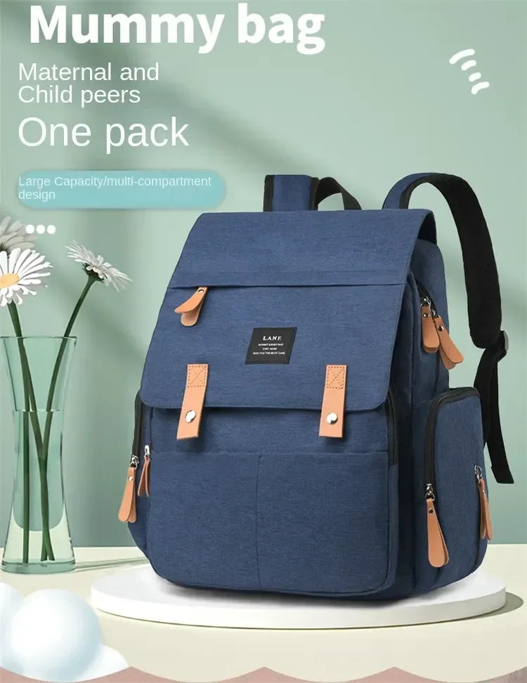 Travel Backpack for Moms – Large Capacity Waterproof Diaper & Baby Stroller Bag