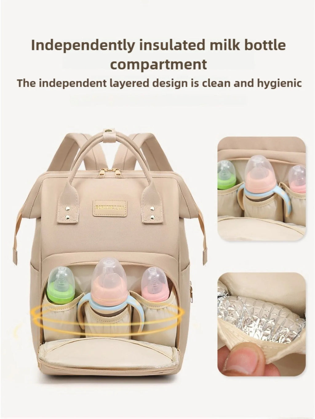 Baby Travel Diaper Backpack – Large Capacity Mommy Handbag for Baby Care & Outdoor Travel
