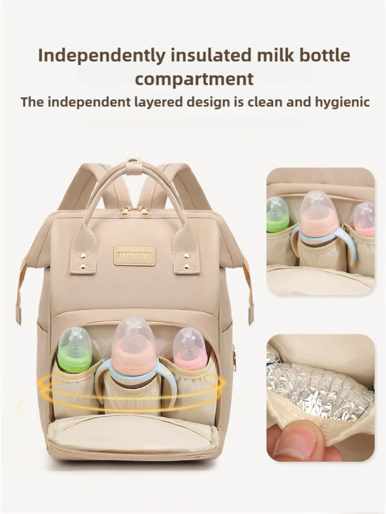Baby Travel Diaper Backpack – Large Capacity Mommy Handbag for Baby Care & Outdoor Travel