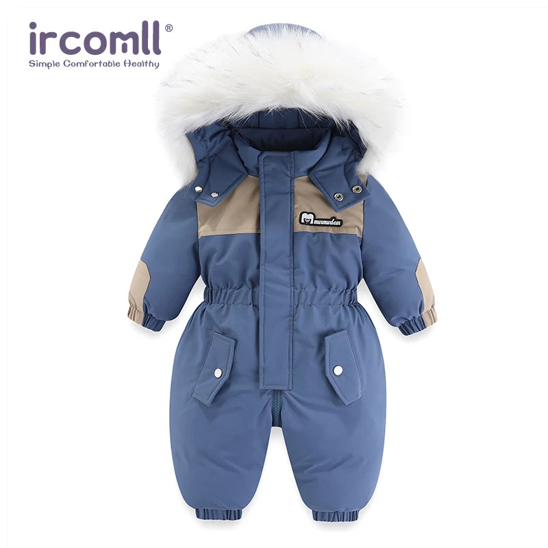 Infant Baby Overalls, Thick Winter Outwear -30°C