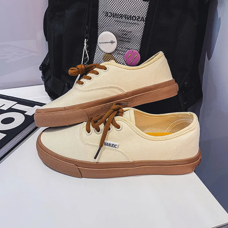 Kids Spring/Autumn Canvas Sneakers – Colorful Soft-Soled Shoes