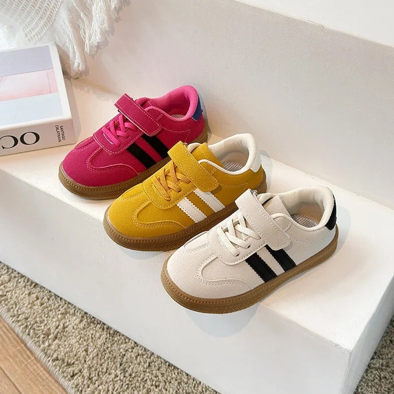 Kids PU Leather Sneakers