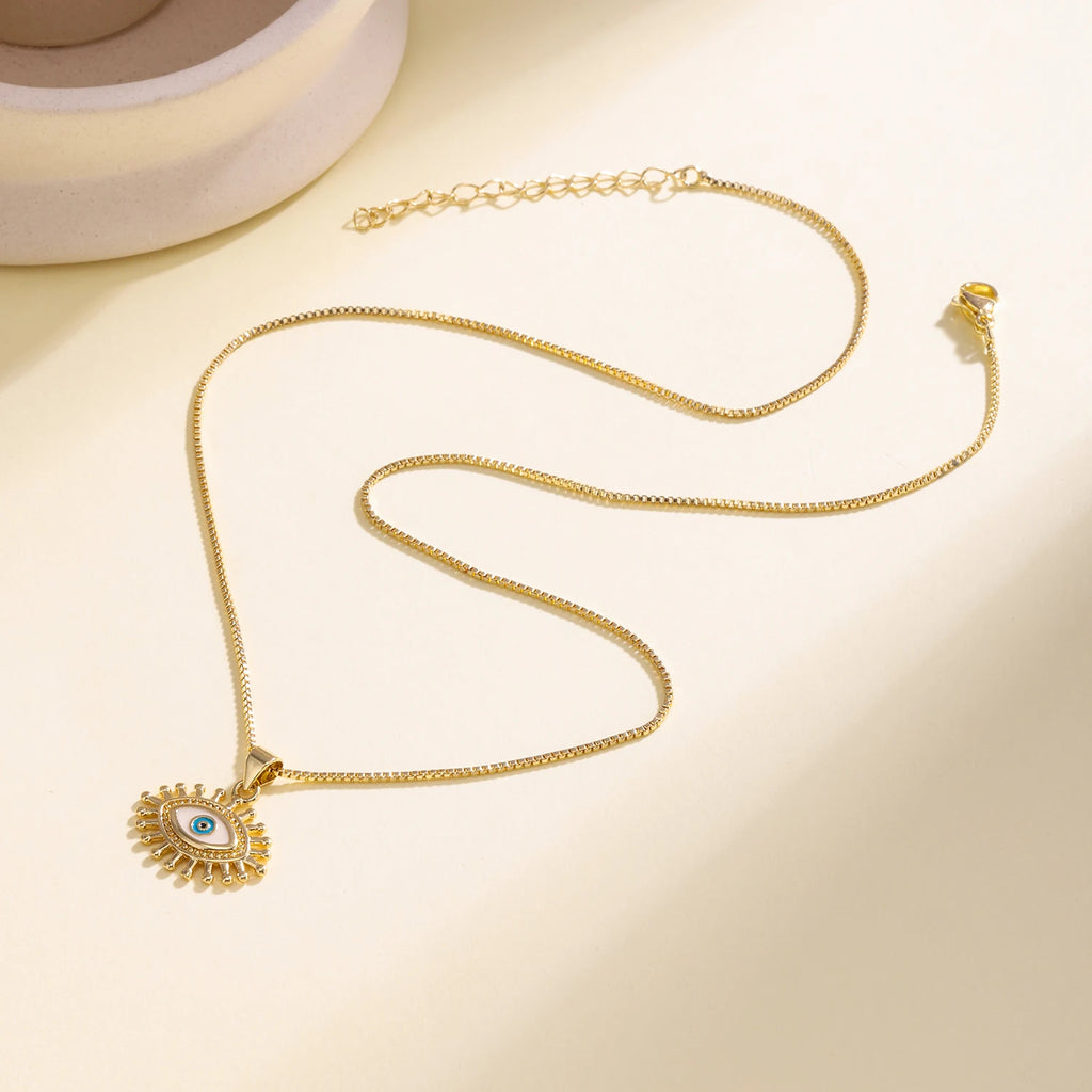 Nidin Sunburst Evil Eye Pendant