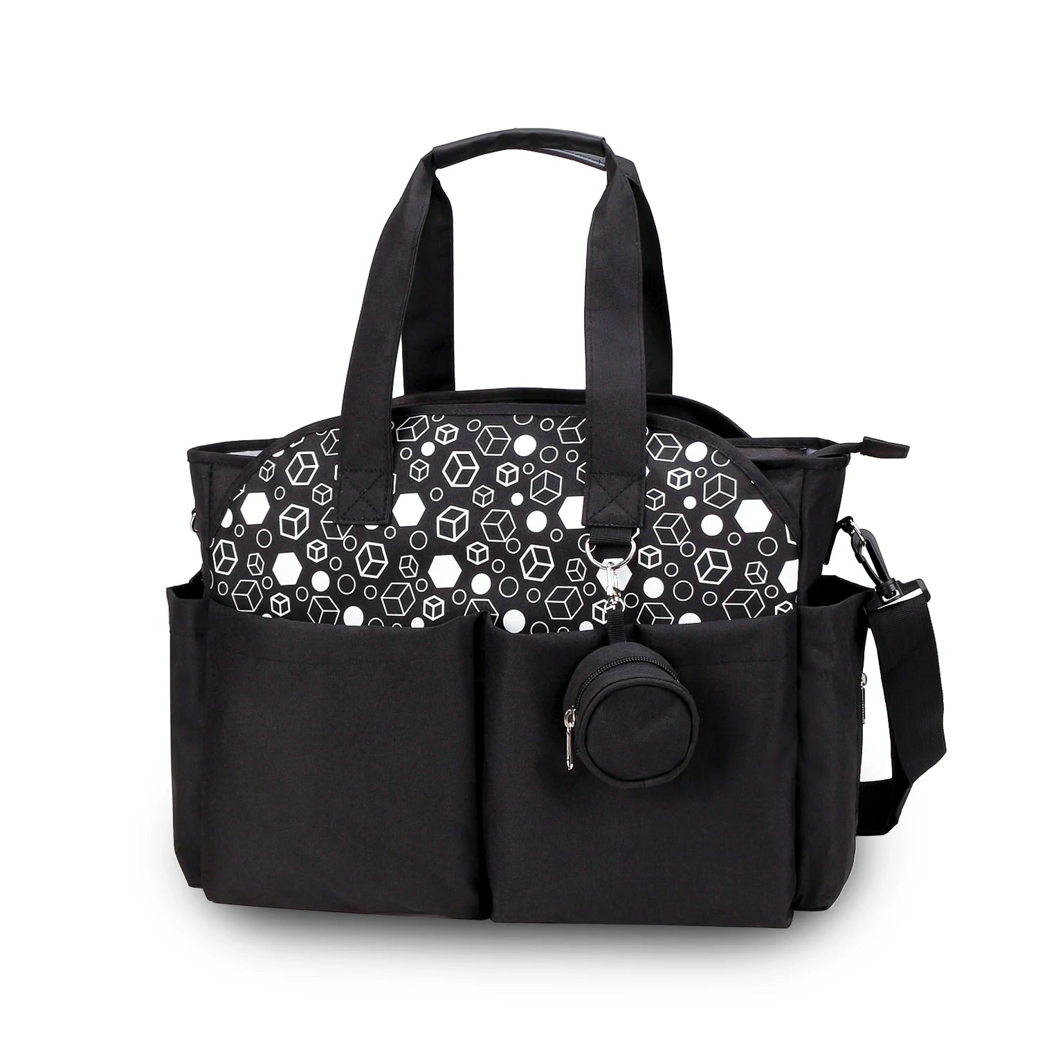 Diaper Bag Tote – Waterproof, Portable Baby Changing Bag with Shoulder Strap for Moms