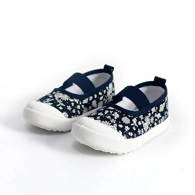 Kids’ Canvas Sneakers – Floral Casual Shoes