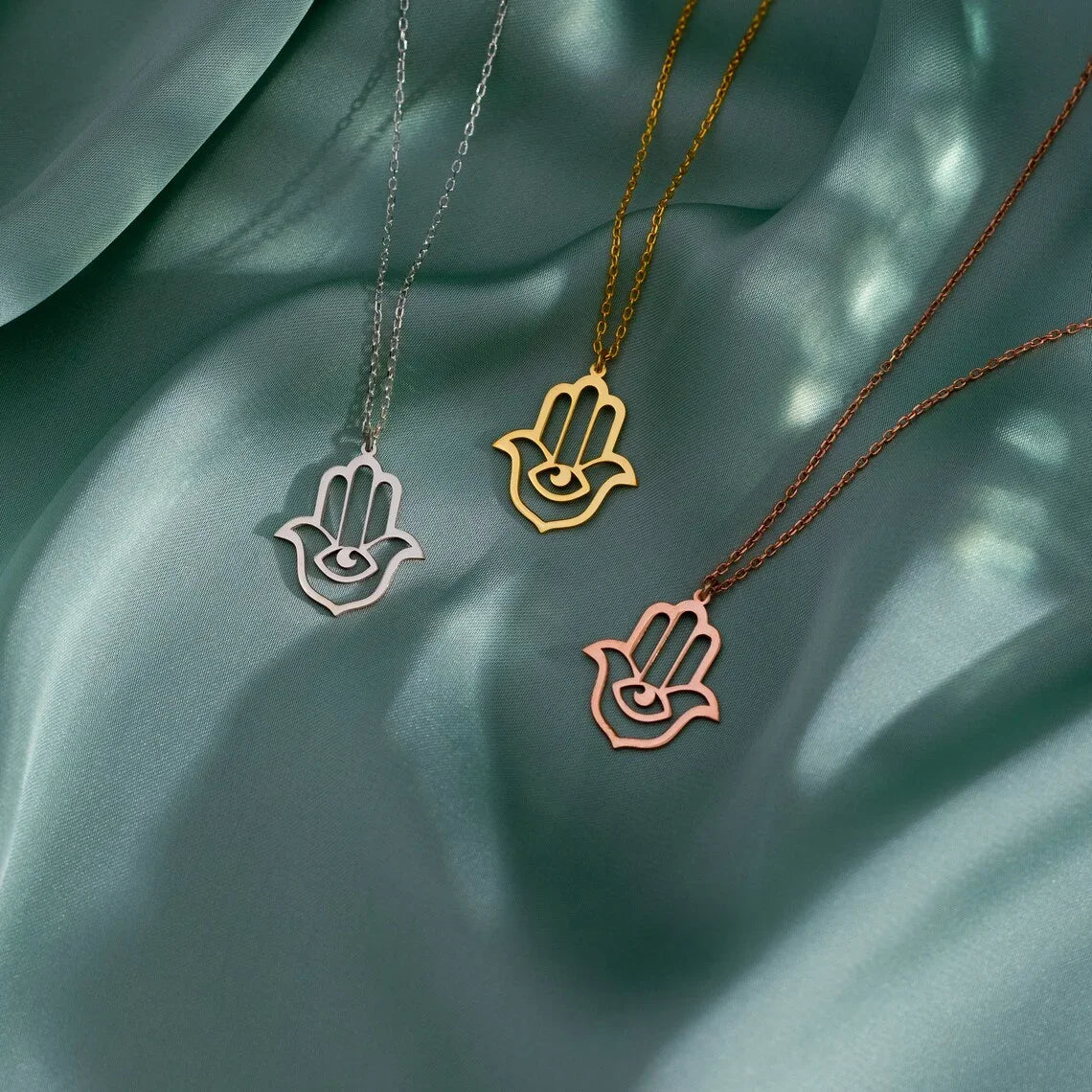 Stainless Steel Fashion Hamza Necklace Hamsa