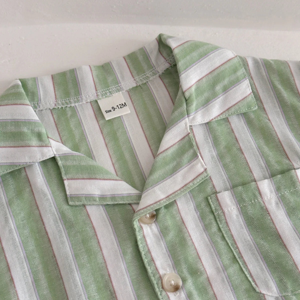 Striped Shirt & Shorts Girls  0-3Y - 2Pcs