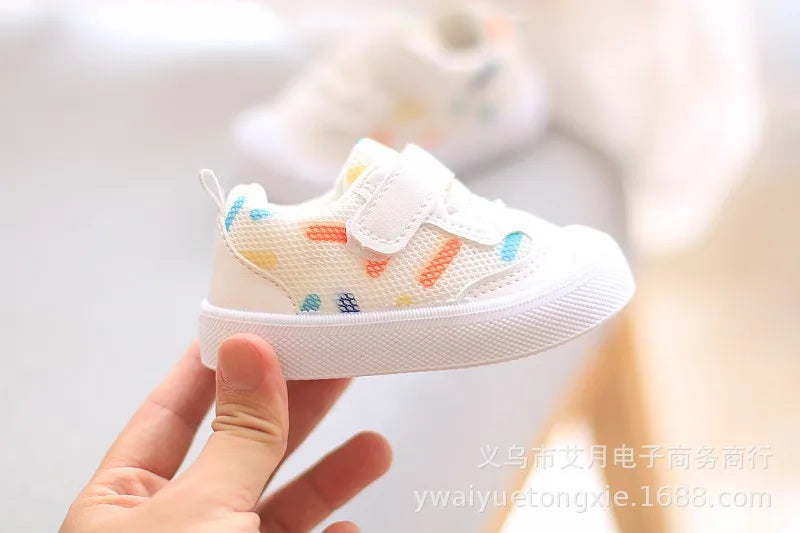 Kids’ Soft-Soled Sneakers – Casual Mesh Walking Shoes