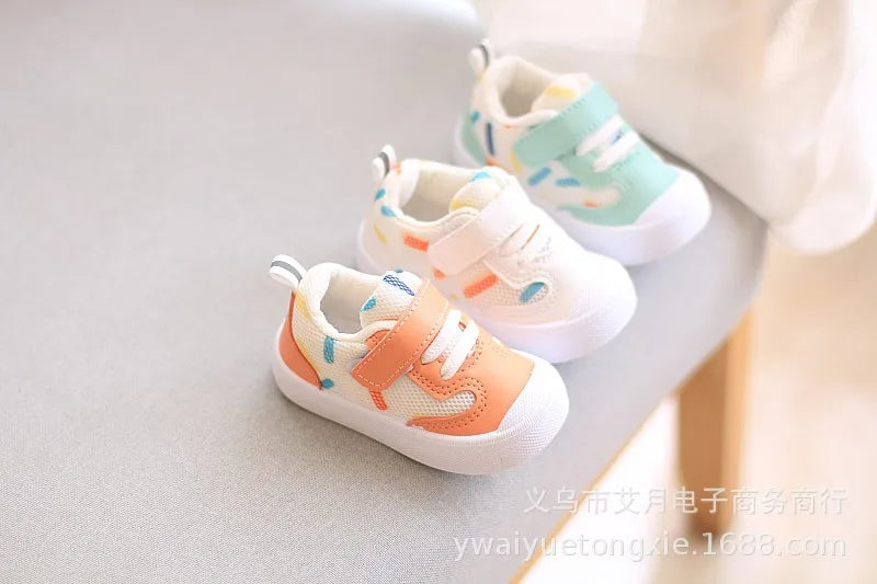 Kids’ Soft-Soled Sneakers – Casual Mesh Walking Shoes