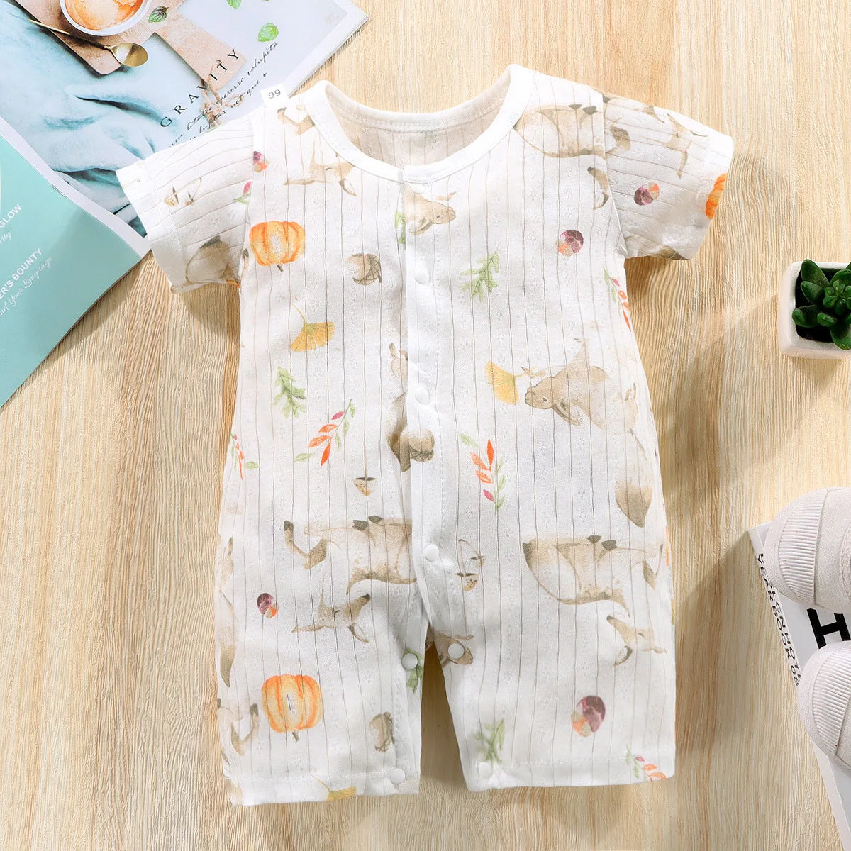 Short-Sleeved Thin Harness Infant Clothes