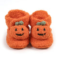 Baby Halloween Pumpkin Booties – Newborn First-Step Sock Shoes