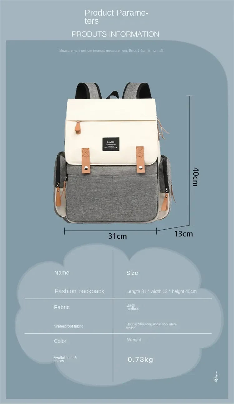 Travel Backpack for Moms – Large Capacity Waterproof Diaper & Baby Stroller Bag