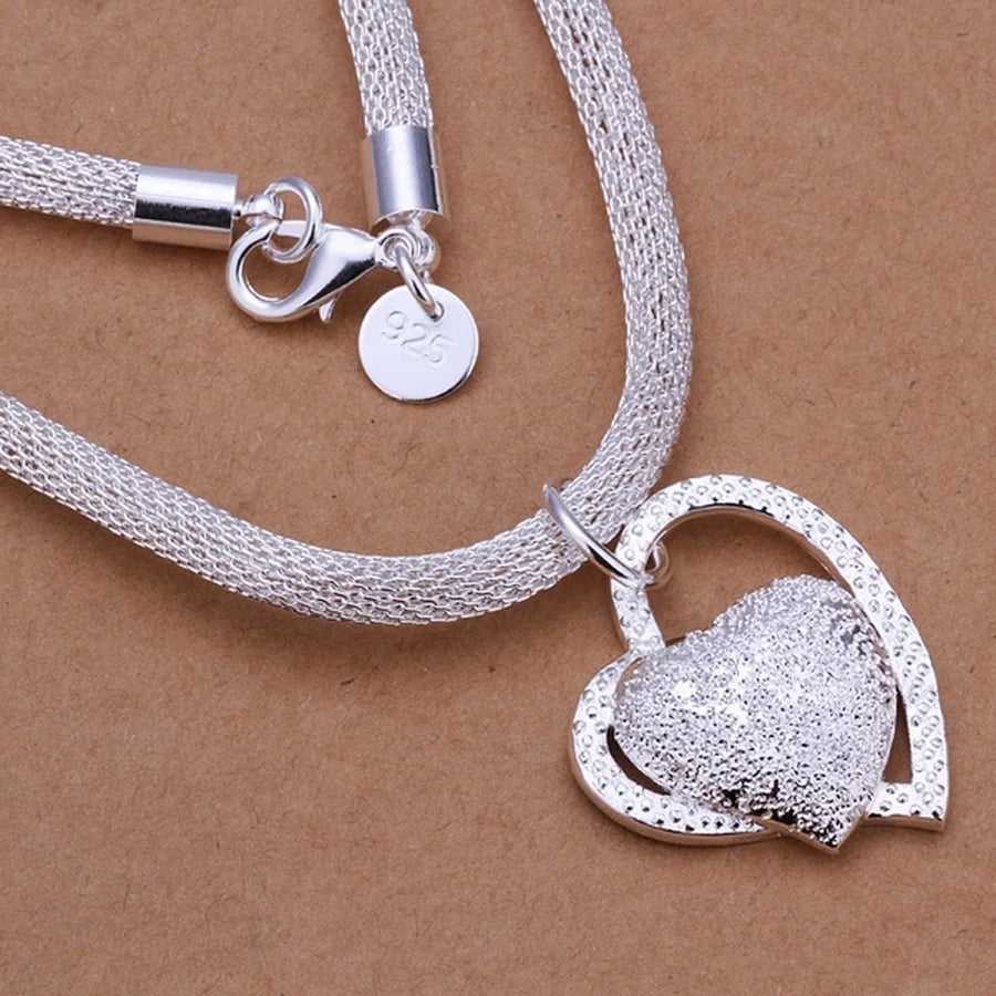 925 Sterling Silver Necklace Gorgeous Charm