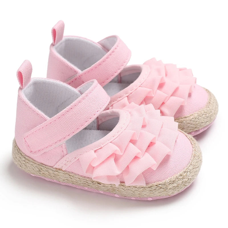 Spring and Autumn 0-18M Baby Girl Princess Flat Shoes